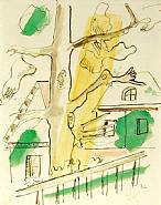 Fernand Léger - Composition á l'arbre (Works on Paper (Drawings, Watercolors etc.))