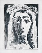 Pablo Picasso - Jacqueline en Mariée (Jacqueline, Married) (Prints and Multiples)