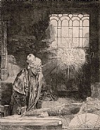 Rembrandt van Rijn - Faust (Prints and Multiples) h: 8.2 x w: 6.4 in / h: 20.8 x w: 16.3 cm
