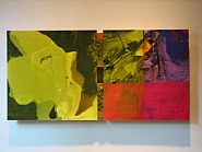 Sam Gilliam - Sea Color (Paintings) h: 22.5 x w: 53 x d: 5 in / h: 57.2 x w: 134.6 x d: 12.7 cm