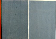 Gene Davis - Tuxedo: Homage to Newman (Paintings) h: 41 x w: 74 in / h: 104.1 x w: 188 cm