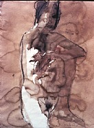 Estate of Nathan Oliveira - Imi #80 (Works on Paper (Drawings, Watercolors etc.)) h: 24 x w: 19 in / h: 61 x w: 48.3 cm