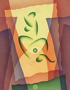 Raymond Jonson - Watercolor No. 5 (Works on Paper (Drawings, Watercolors etc.)) h: 31 x w: 24 in / h: 78.7 x w: 61 cm