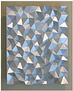 Christian Eckart - Hexagonal Perturbation (Paintings) h: 31 x w: 22 x d: 3.5 in / h: 78.7 x w: 55.9 x d: 8.9 cm