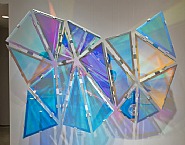Christian Eckart - Dichroic Hexagonal Perturbation (Sculptures) h: 96 x w: 113 x d: 38 in / h: 243.8 x w: 287 x d: 96.5 cm