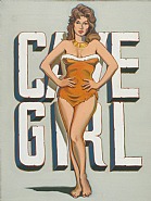 Mel Ramos - Cave Girl (Paintings) h: 59.5 x w: 44 in / h: 151.1 x w: 111.8 cm