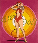 Mel Ramos - Devil Doll (Paintings) h: 50 x w: 44 in / h: 127 x w: 111.8 cm
