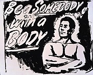 Andy Warhol - Be a somebody with a body (Paintings) h: 25 x w: 20 cm / h: 9.8 x w: 7.9 in