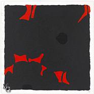 Donald Sultan - Black Poppies, April 25, 2007 (Prints and Multiples) h: 24 x w: 24 in / h: 61 x w: 61 cm
