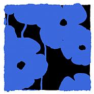 Donald Sultan - Blues, Sept 24, 2008 (Prints and Multiples) h: 24 x w: 24 in / h: 61 x w: 61 cm