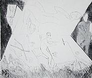 Mimmo Paladino - Necropolis B (Prints and Multiples) h: 14.6 x w: 11 in / h: 37.1 x w: 27.9 cm