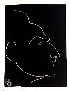 Henri Matisse - Portrait of King Minos (Henry de Montherlant) from the Pasiphaé Suite (Prints and Multiples) h: 12.8 x w: 9.9 in / h: 32.5 x w: 25.1 cm