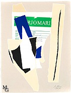 Robert Motherwell - America- La France Variations IX h: 28.5 x w: 21.8 in / h: 72.4 x w: 55.4 cm