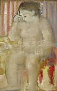Max Weber - Contemplation (Paintings) h: 5.8 x w: 8.5 in / h: 14.7 x w: 21.6 cm