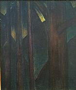 Arthur Dove - Dark Abstraction (Woods) (Paintings) h: 21.4 x w: 18 in / h: 54.4 x w: 45.7 cm
