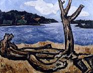 Marsden Hartley - Kennebec River, West Georgetown (Paintings) h: 21.5 x w: 27.5 in / h: 54.6 x w: 69.8 cm