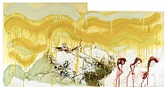 Joan Snyder - The Sun / Like the Sea (Paintings) h: 20 x w: 38 in / h: 50.8 x w: 96.5 cm