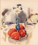 Charles Demuth - Daisies and Tomatoes (Works on Paper (Drawings, Watercolors etc.)) h: 13.8 x w: 11.8 in / h: 35.1 x w: 30 cm