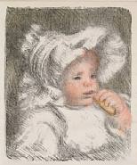 Pierre-Auguste Renoir - L'Enfant au Biscuit (Jean Renoir) (Prints and Multiples) h: 13 x w: 10 in / h: 33 x w: 25.4 cm