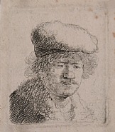 Self Portrait with Cap Pulled Forward
