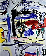 Roy Lichtenstein - The Old Tree (Paintings) h: 72 x w: 60 in / h: 182.9 x w: 152.4 cm