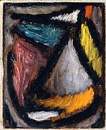 Alexej Jawlensky - Meditation (Works on Paper (Drawings, Watercolors etc.)) h: 6.8 x w: 5.5 in / h: 17.3 x w: 14 cm