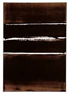 Pierre Soulages - Walnut Stain, 2003 (B-11) (Paintings) h: 75 x w: 53.5 cm / h: 29.5 x w: 21.1 in
