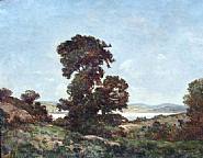 Henri Joseph Harpignies - A River Landscape (Paintings) h: 25.5 x w: 32 in / h: 64.8 x w: 81.3 cm