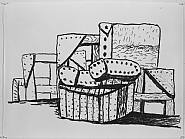 Philip Guston - Studio Forms © Gemini G.E.L. and the Artist (Prints and Multiples) h: 32 x w: 42.5 in / h: 81.3 x w: 108 cm