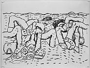 Philip Guston - Agean © Gemini G.E.L. and the Artist (Prints and Multiples) h: 32 x w: 42.5 in / h: 81.3 x w: 108 cm