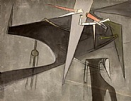 Wifredo Lam - IDOLI (Paintings) h: 31 x w: 40 in / h: 78.7 x w: 101.6 cm