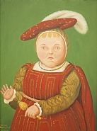 Fernando Botero - After Hollbein (Paintings) h: 51 x w: 38 cm / h: 20.1 x w: 15 in