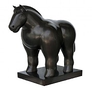 Fernando Botero - Cavallo Chiaro (Sculptures) h: 36 x w: 38 x d: 24 in / h: 91.4 x w: 96.5 x d: 61 cm