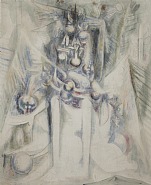 Wifredo Lam - Hermes Trimegiste (Paintings) h: 63 x w: 50 in / h: 160 x w: 127 cm