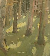 Fairfield Porter - Woods (Paintings) h: 20 x w: 18 in / h: 50.8 x w: 45.7 cm