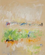 Jane Freilicher - Abstract Landscape (Works on Paper (Drawings, Watercolors etc.)) h: 16.6 x w: 13.6 in / h: 42.2 x w: 34.5 cm
