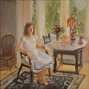Fairfield Porter - Claire White (Paintings) h: 45.5 x w: 45 in / h: 115.6 x w: 114.3 cm
