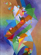 Stanton MacDonald-Wright - Beethoven Series-Sonata Form (Paintings) h: 40.1 x w: 30 in / h: 101.9 x w: 76.2 cm