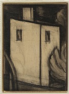 Oscar Florianus Bluemner - Study for “In Scarlet and Black” (Works on Paper (Drawings, Watercolors etc.)) h: 8 x w: 7 in / h: 20.3 x w: 17.8 cm