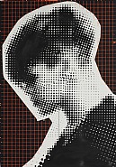 Cold War Painting #3 (black / orange grid)