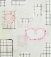 Cold War Painting #7 (white / grey grid / CY)