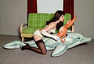 Jeff Koons - Girl with Dolphin and Monkey (The Whitney Museum of American Art 75th Anniversary Photography Portfolio) (Photographs)