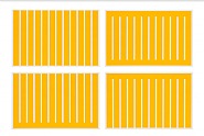 Donald Judd - Untitled (#231-234) (Prints and Multiples) h: 26.3 x w: 38.5 in / h: 66.8 x w: 97.8 cm
