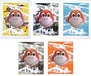 Jeff Koons - Monkey Train (Complete Suite) (Prints and Multiples) h: 32.8 x w: 26.1 in / h: 83.3 x w: 66.3 cm