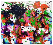 Sam Francis - Untitled (SFP94-27) (Paintings) h: 15 x w: 18 in / h: 38.1 x w: 45.7 cm
