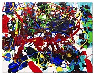 Sam Francis - Untitled (SFP94-7) (Paintings) h: 12.6 x w: 16.2 in / h: 32 x w: 41.1 cm