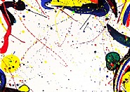 Sam Francis - Untitled (#2 Pri-Rain) (SF64-592) (Paintings) h: 22.5 x w: 29.8 in / h: 57.2 x w: 75.7 cm