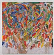 Jim Dine - The Peony called Blue Jewel (Paintings) h: 84 x w: 84 in / h: 213.4 x w: 213.4 cm