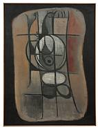 Adolph Gottlieb - Pictograph - Tablet Form h: 48 x w: 36 in / h: 121.9 x w: 91.4 cm