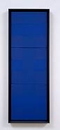 Ad Reinhardt - Abstract Painting, Blue (Paintings) h: 30 x w: 10 in / h: 76.2 x w: 25.4 cm